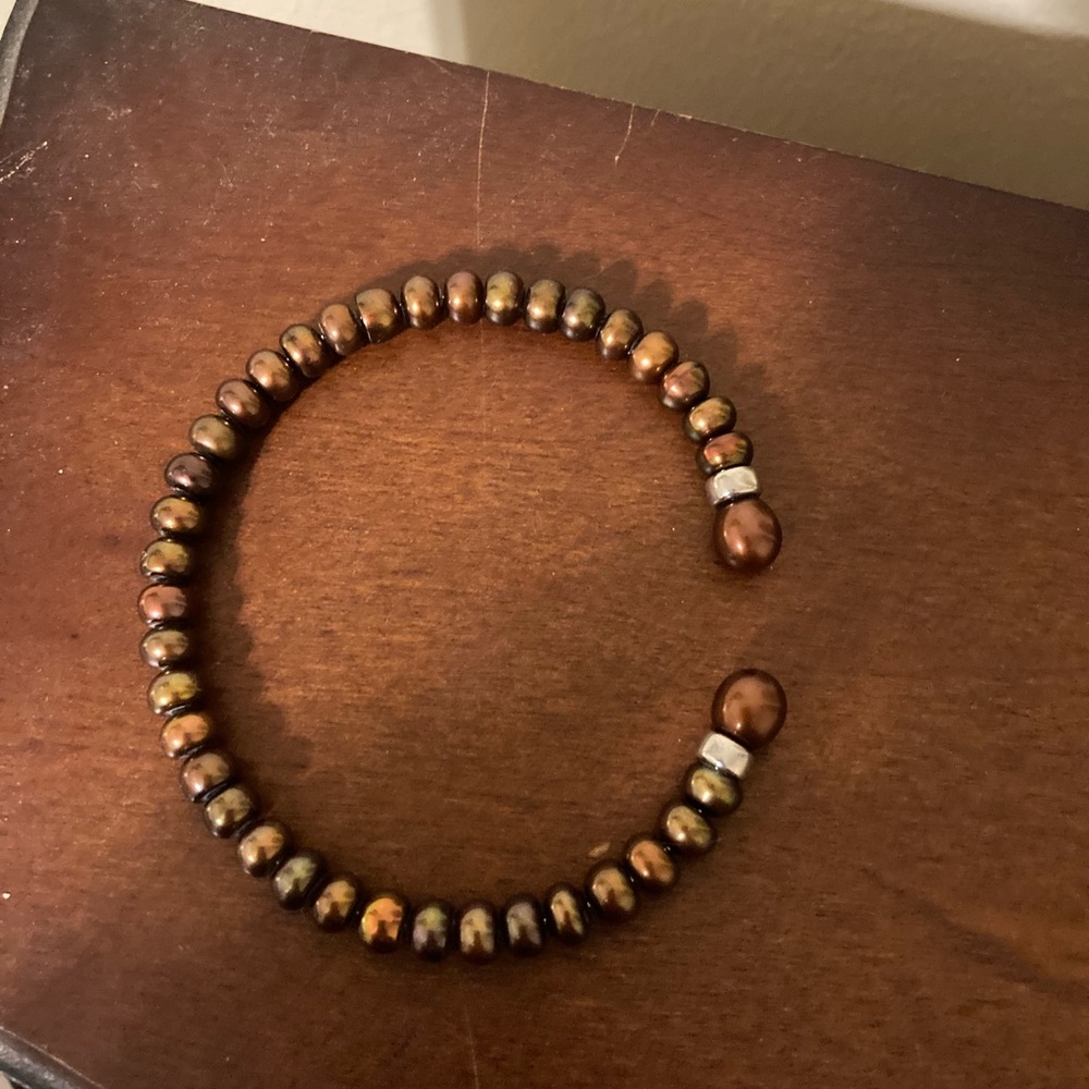 Chocolate pearl bracelet
